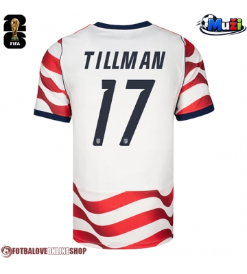 Spojené státy Malik Tillman #17 Domácí Dres MS 2026 Krátkým Rukávem