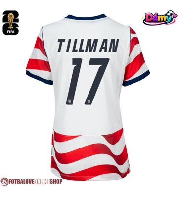 Spojené státy Malik Tillman #17 Domácí Dres pro Dámy MS 2026 Krátkým Rukávem