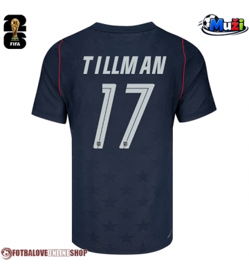 Spojené státy Malik Tillman #17 Venkovní Dres MS 2026 Krátkým Rukávem