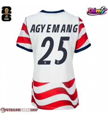 Spojené státy Patrick Agyemang #25 Domácí Dres pro Dámy MS 2026 Krátkým Rukávem