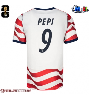 Spojené státy Ricardo Pepi #9 Domácí Dres MS 2026 Krátkým Rukávem