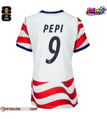 Spojené státy Ricardo Pepi #9 Domácí Dres pro Dámy MS 2026 Krátkým Rukávem