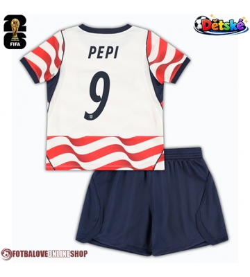 Spojené státy Ricardo Pepi #9 Domácí dres komplet pro Děti MS 2026 Krátkým Rukávem (+ Krátké kalhoty)