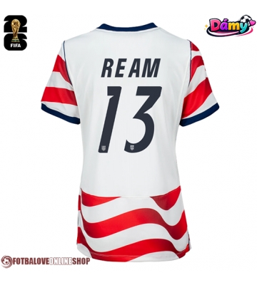 Spojené státy Tim Ream #13 Domácí Dres pro Dámy MS 2026 Krátkým Rukávem