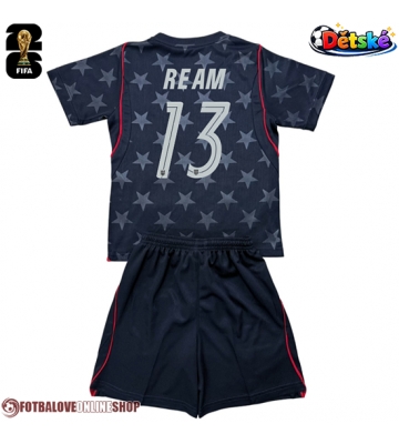 Spojené státy Tim Ream #13 Venkovní dres komplet pro Děti MS 2026 Krátkým Rukávem (+ Krátké kalhoty)