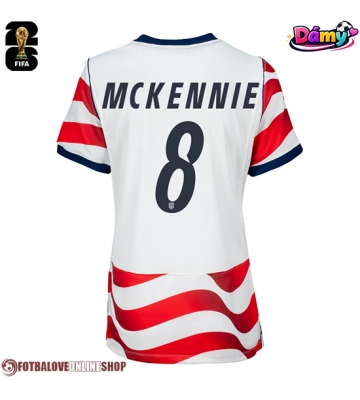 Spojené státy Weston McKennie #8 Domácí Dres pro Dámy MS 2026 Krátkým Rukávem