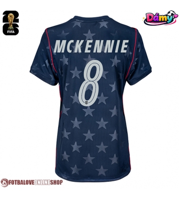 Spojené státy Weston McKennie #8 Venkovní Dres pro Dámy MS 2026 Krátkým Rukávem
