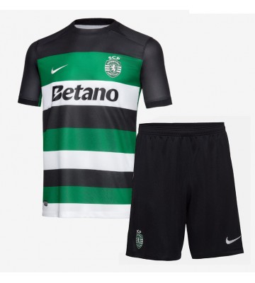 Sporting CP Domácí dres komplet pro Děti 2024-25 Krátkým Rukávem (+ Krátké kalhoty)