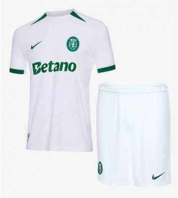 Sporting CP Venkovní dres komplet pro Děti 2024-25 Krátkým Rukávem (+ Krátké kalhoty)