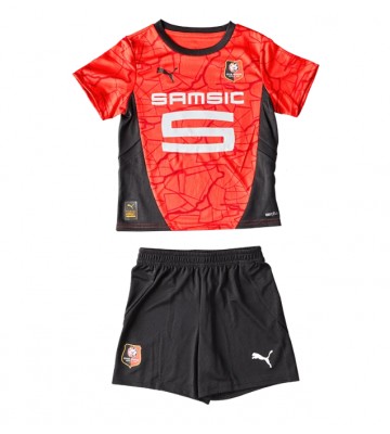 Stade Rennais Domácí dres komplet pro Děti 2024-25 Krátkým Rukávem (+ Krátké kalhoty)