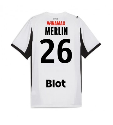 Stade Rennais Quentin Merlin #26 Venkovní Dres 2025-26 Krátkým Rukávem Stade Rennais Quentin Merlin #26 Venkovní Dres 2025-26 Krátkým Rukávem