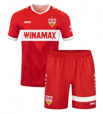 Stuttgart Venkovní dres komplet pro Děti 2024-25 Krátkým Rukávem (+ Krátké kalhoty)