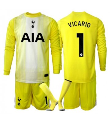 Tottenham Hotspur Guglielmo Vicario #1 Brankář Alternativní dres komplet pro Děti 2025-26 Dlouhým Rukávem (+ Krátké kalhoty) Tottenham Hotspur Guglielmo Vicario #1 Brankář Alternativní dres komplet pro Děti 2025-26 Dlouhým Rukávem (+ Krátké kalhoty)