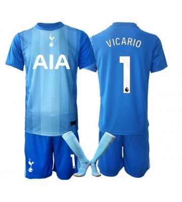 Tottenham Hotspur Guglielmo Vicario #1 Brankář Venkovní dres komplet pro Děti 2025-26 Krátkým Rukávem (+ Krátké kalhoty) Tottenham Hotspur Guglielmo Vicario #1 Brankář Venkovní dres komplet pro Děti 2025-26 Krátkým Rukávem (+ Krátké kalhoty)