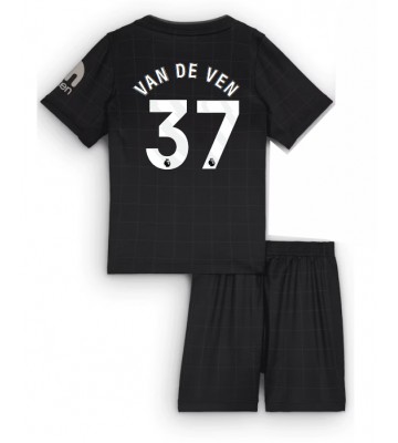 Tottenham Hotspur Micky van de Ven #37 Venkovní dres komplet pro Děti 2025-26 Krátkým Rukávem (+ Krátké kalhoty)