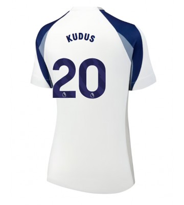 Tottenham Hotspur Mohammed Kudus #20 Domácí Dres pro Dámy 2025-26 Krátkým Rukávem