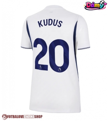 Tottenham Hotspur Mohammed Kudus #20 Domácí Dres pro Dámy 2026-27 Krátkým Rukávem