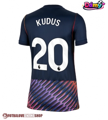 Tottenham Hotspur Mohammed Kudus #20 Venkovní Dres pro Dámy 2026-27 Krátkým Rukávem