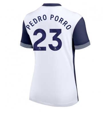 Tottenham Hotspur Pedro Porro #23 Domácí Dres pro Dámy 2024-25 Krátkým Rukávem