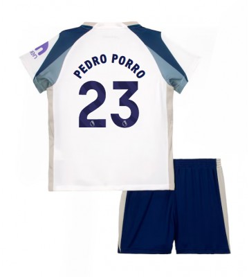 Tottenham Hotspur Pedro Porro #23 Domácí dres komplet pro Děti 2025-26 Krátkým Rukávem (+ Krátké kalhoty)