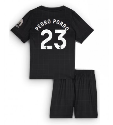 Tottenham Hotspur Pedro Porro #23 Venkovní dres komplet pro Děti 2025-26 Krátkým Rukávem (+ Krátké kalhoty)