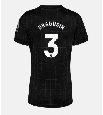Tottenham Hotspur Radu Dragusin #3 Venkovní Dres pro Dámy 2025-26 Krátkým Rukávem
