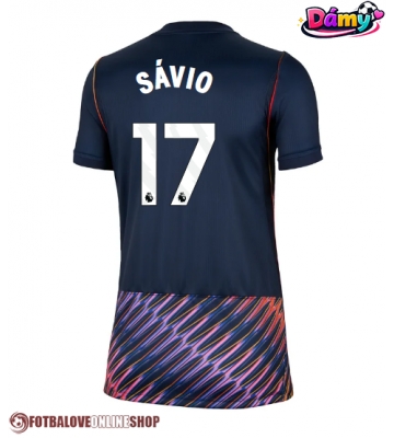 Tottenham Hotspur Savio #17 Venkovní Dres pro Dámy 2026-27 Krátkým Rukávem