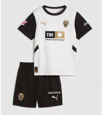 Valencia Domácí dres komplet pro Děti 2024-25 Krátkým Rukávem (+ Krátké kalhoty)