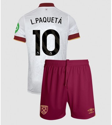 West Ham United Lucas Paqueta #10 Alternativní dres komplet pro Děti 2024-25 Krátkým Rukávem (+ Krátké kalhoty)