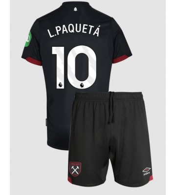 West Ham United Lucas Paqueta #10 Venkovní dres komplet pro Děti 2024-25 Krátkým Rukávem (+ Krátké kalhoty)