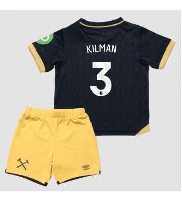 West Ham United Max Kilman #3 Alternativní dres komplet pro Děti 2025-26 Krátkým Rukávem (+ Krátké kalhoty)
