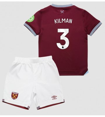 West Ham United Max Kilman #3 Domácí dres komplet pro Děti 2025-26 Krátkým Rukávem (+ Krátké kalhoty)