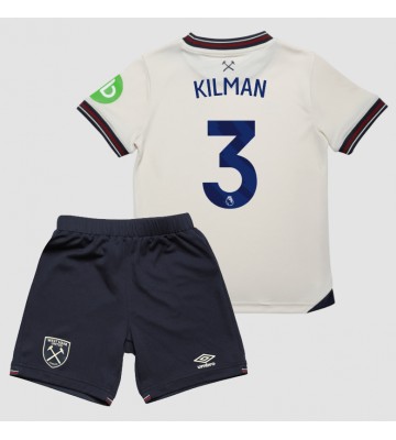 West Ham United Max Kilman #3 Venkovní dres komplet pro Děti 2025-26 Krátkým Rukávem (+ Krátké kalhoty)