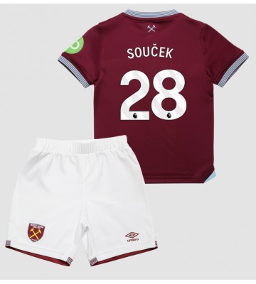 West Ham United Tomas Soucek #28 Domácí dres komplet pro Děti 2025-26 Krátkým Rukávem (+ Krátké kalhoty) West Ham United Tomas Soucek #28 Domácí dres komplet pro Děti 2025-26 Krátkým Rukávem (+ Krátké kalhoty)