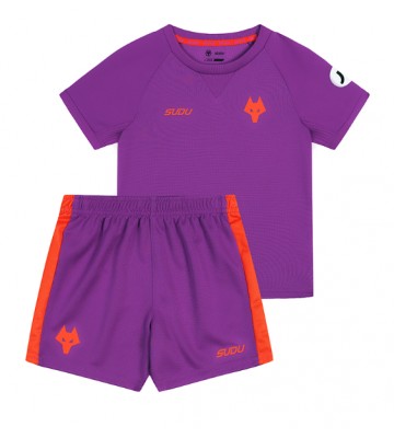 Wolves Alternativní dres komplet pro Děti 2024-25 Krátkým Rukávem (+ Krátké kalhoty)