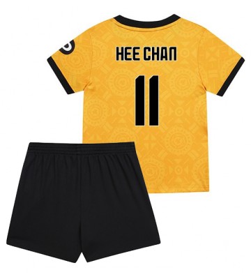 Wolves Hee-chan Hwang #11 Domácí dres komplet pro Děti 2025-26 Krátkým Rukávem (+ Krátké kalhoty)