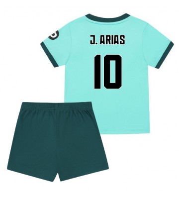 Wolves Jhon Arias #10 Venkovní dres komplet pro Děti 2025-26 Krátkým Rukávem (+ Krátké kalhoty)