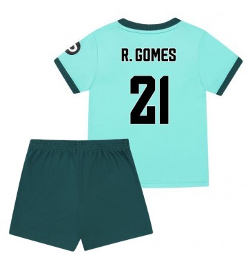 Wolves Rodrigo Gomes #21 Venkovní dres komplet pro Děti 2025-26 Krátkým Rukávem (+ Krátké kalhoty)