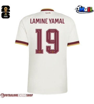 Španělsko Lamine Yamal #19 Venkovní Dres MS 2026 Krátkým Rukávem