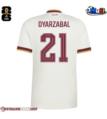 Španělsko Mikel Oyarzabal #21 Venkovní Dres MS 2026 Krátkým Rukávem