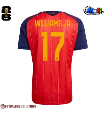 Španělsko Nico Williams #17 Domácí Dres MS 2026 Krátkým Rukávem