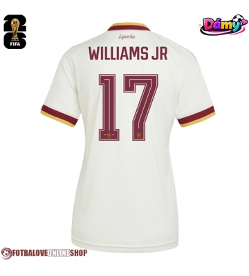 Španělsko Nico Williams #17 Venkovní Dres pro Dámy MS 2026 Krátkým Rukávem