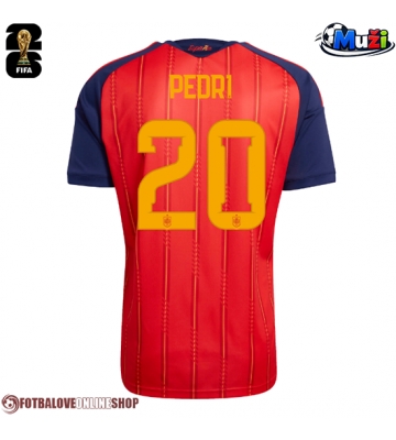 Španělsko Pedri Gonzalez #20 Domácí Dres MS 2026 Krátkým Rukávem