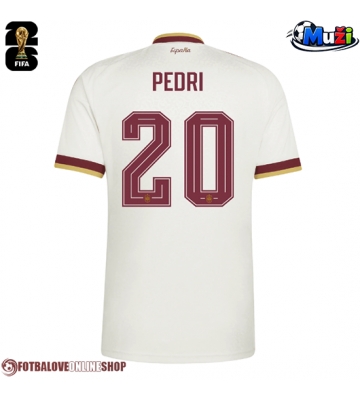 Španělsko Pedri Gonzalez #20 Venkovní Dres MS 2026 Krátkým Rukávem