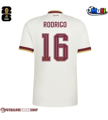 Španělsko Rodri Hernandez #16 Venkovní Dres MS 2026 Krátkým Rukávem