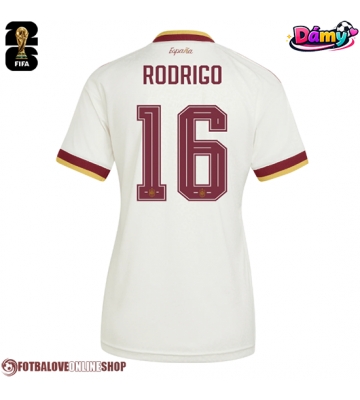 Španělsko Rodri Hernandez #16 Venkovní Dres pro Dámy MS 2026 Krátkým Rukávem