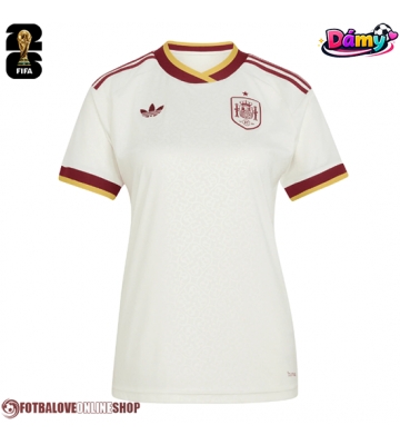 Španělsko Venkovní Dres pro Dámy MS 2026 Krátkým Rukávem