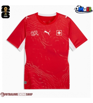 Švýcarsko Domácí Dres MS 2026 Krátkým Rukávem