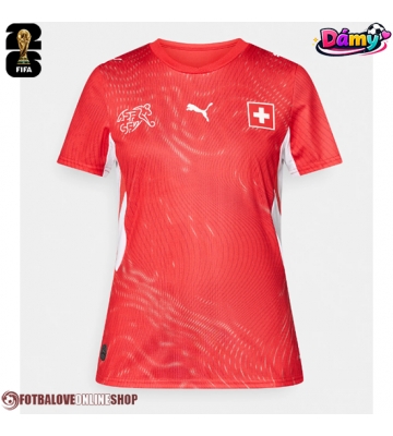 Švýcarsko Domácí Dres pro Dámy MS 2026 Krátkým Rukávem