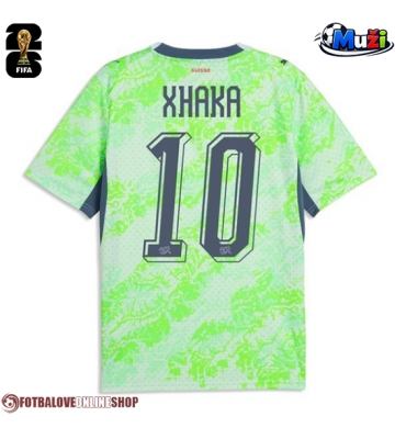 Švýcarsko Granit Xhaka #10 Venkovní Dres MS 2026 Krátkým Rukávem